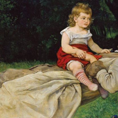 Nell'Amaca Hans Thoma hth42 quadro stampato su tela