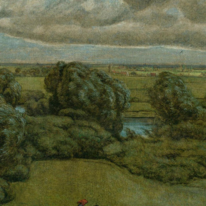 Paesaggio In Una Tempesta Hans Thoma hth45 quadro stampato su tela