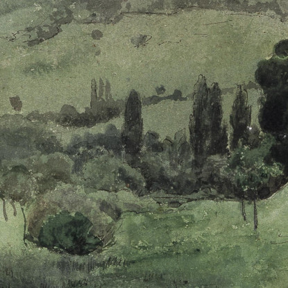 Paesaggio Nella Foresta Nera 2 Hans Thoma hth46 quadro stampato su tela
