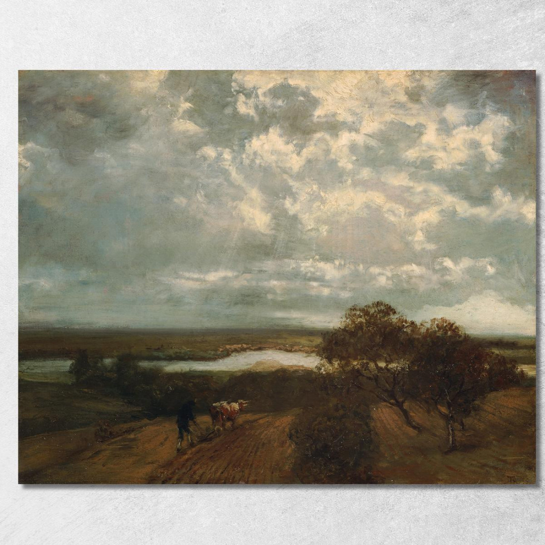 Paesaggio Del Meno Hans Thoma hth50 quadro stampato su tela Paesaggio Del Meno Hans Thoma hth50 quadro stampato su tela