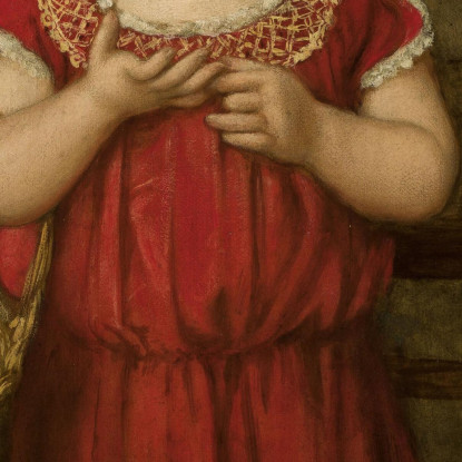 Ritratto Di Ela Con Un Cesto Hans Thoma hth59 quadro stampato su tela