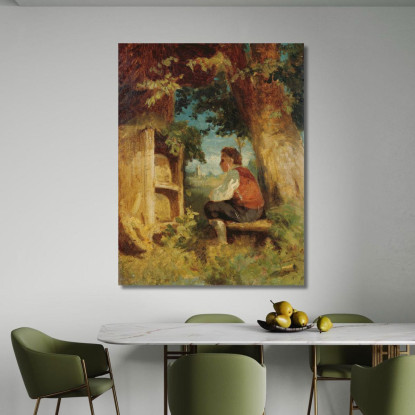 L'Amico Delle Api Hans Thoma hth76 quadro stampato su tela