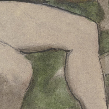 I Campi Elisi: Ninfe Danzanti Hans Thoma hth77 quadro stampato su tela