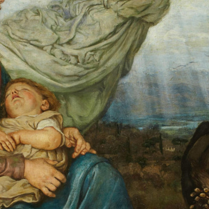 La Fuga In Egitto Hans Thoma hth78 quadro stampato su tela