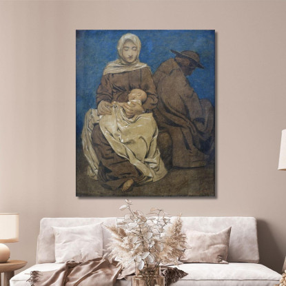 Il Riposo Durante La Fuga In Egitto Hans Thoma hth80 quadro stampato su tela