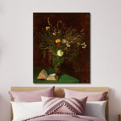 Vaso Con Fiori Hans Thoma hth86 quadro stampato su tela