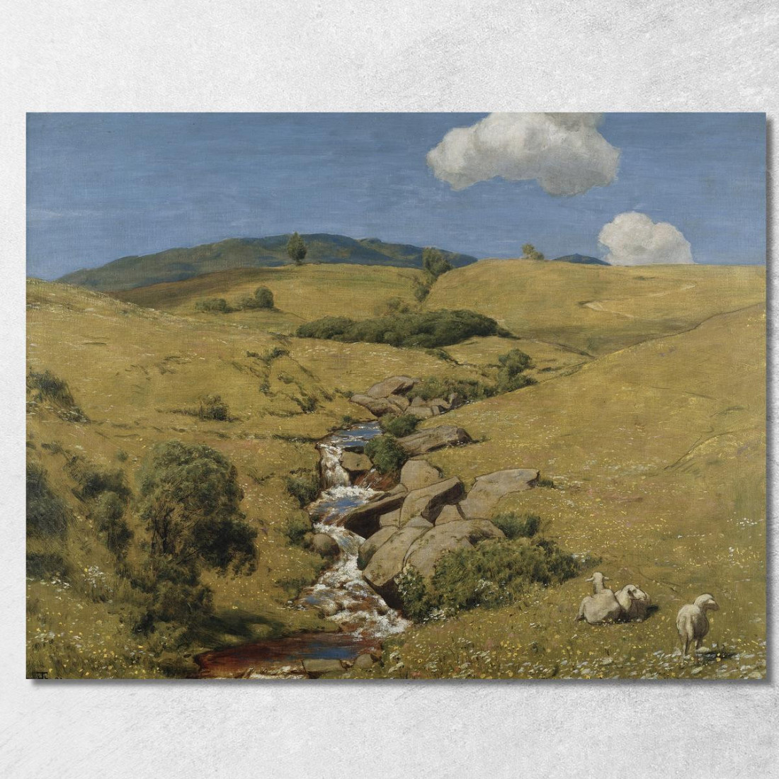 Veduta Dalla Foresta Nera Hans Thoma hth87 quadro stampato su tela Veduta Dalla Foresta Nera Hans Thoma hth87 quadro stampato su tela