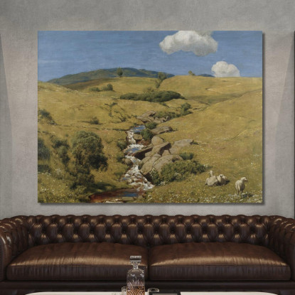 Veduta Dalla Foresta Nera Hans Thoma hth87 quadro stampato su tela