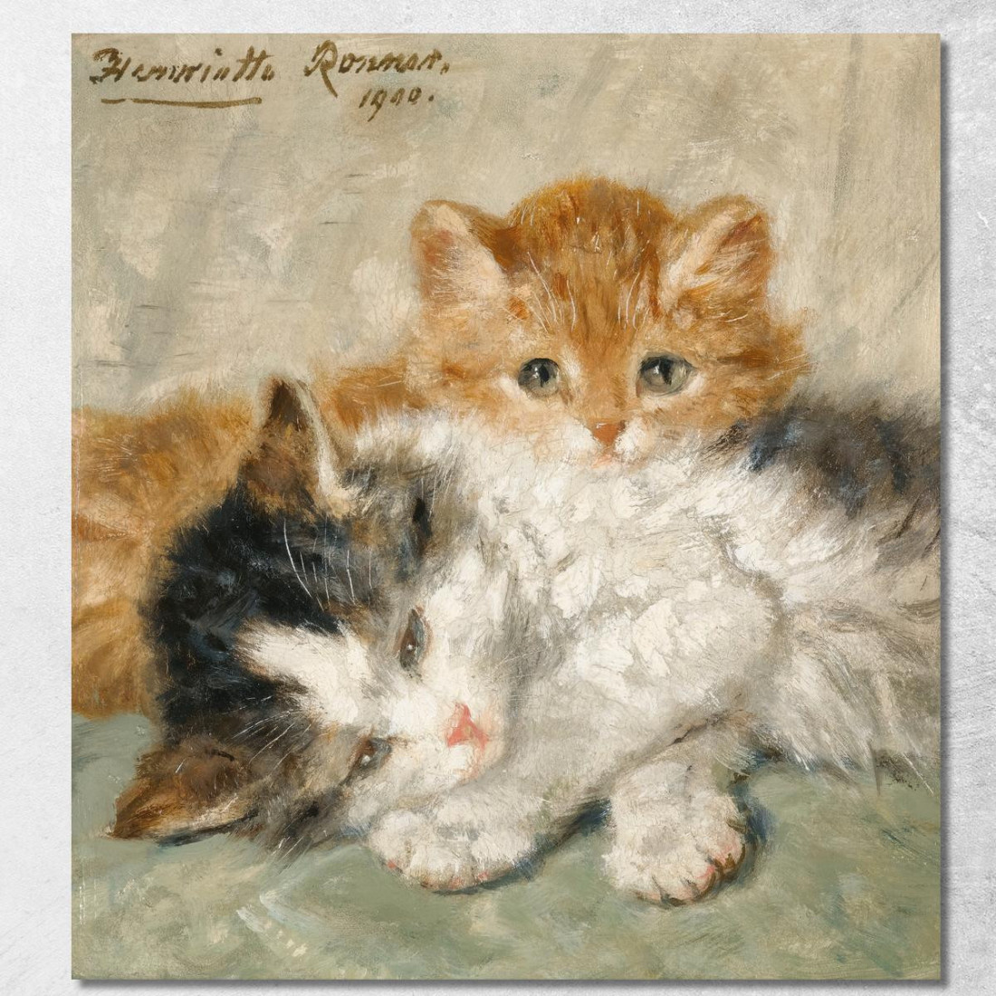 Gattini Assonnati Henriëtte Ronner-Knip hrk17 quadro stampato su tela Gattini Assonnati Henriëtte Ronner-Knip hrk17 quadro stampato su tela