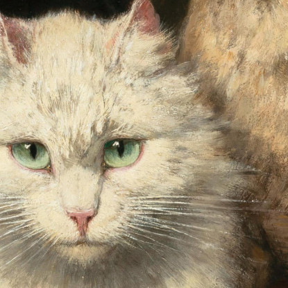 Due Amici Henriëtte Ronner-Knip hrk28 quadro stampato su tela