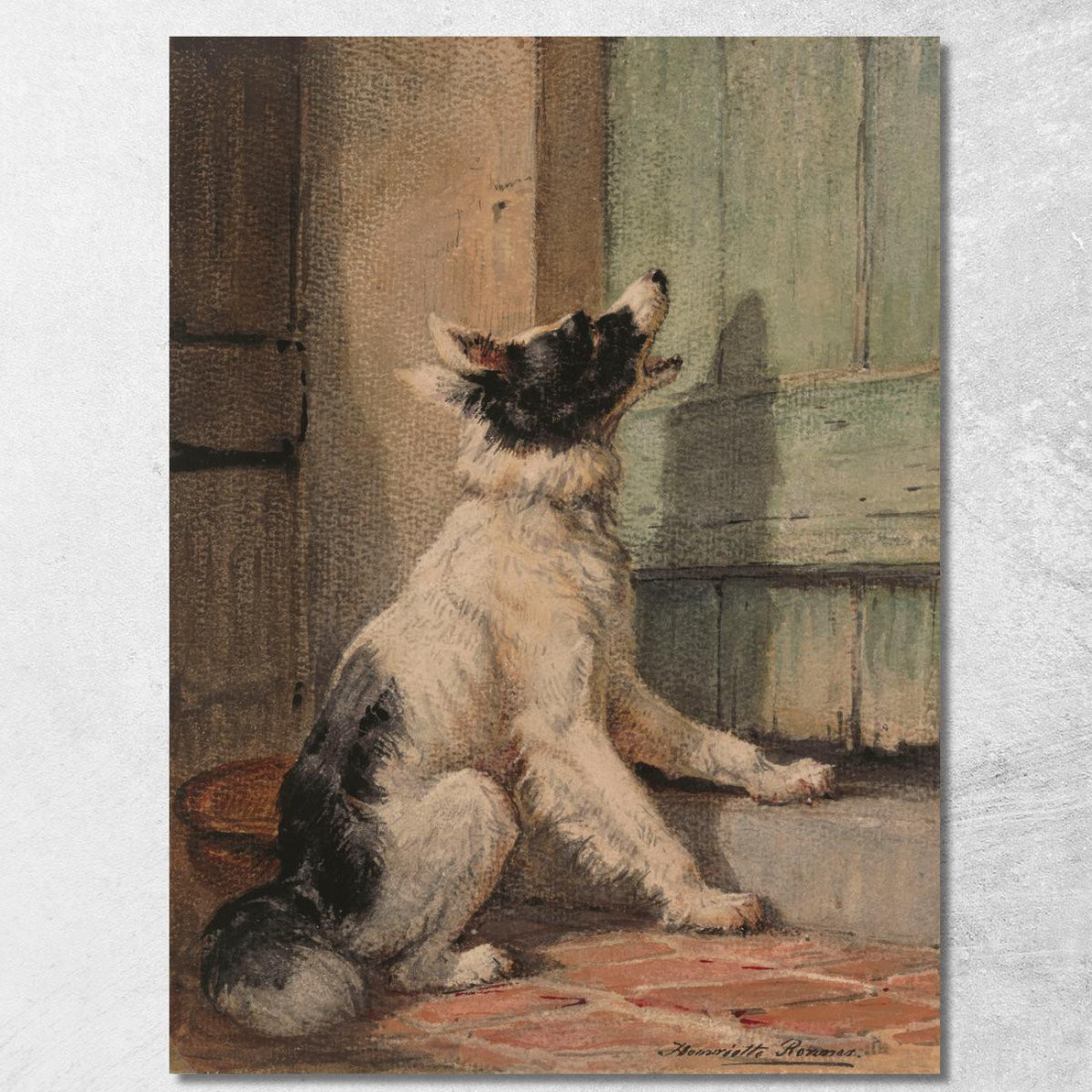 In Attesa Henriëtte Ronner-Knip hrk32 quadro stampato su tela In Attesa Henriëtte Ronner-Knip hrk32 quadro stampato su tela