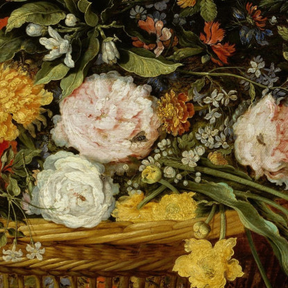 Un Cesto Di Fiori Jan Brueghel the Younger jby2 quadro stampato su tela
