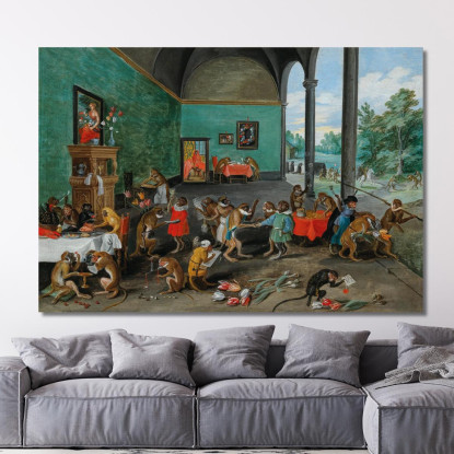 Un'Allegoria Della Tulipomania Jan Brueghel the Younger jby12 quadro stampato su tela