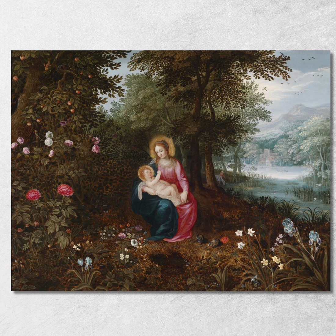 Il Riposo Durante La Fuga Jan Brueghel the Younger jby20 quadro stampato su tela