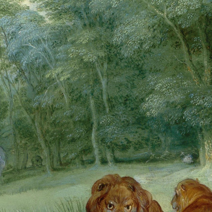 Paradiso Con La Caduta Dell'Uomo Jan Brueghel the Younger jby30 quadro stampato su tela