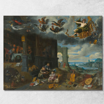 I Figli Del Pianeta Mercurio Jan Brueghel the Younger jby35 quadro stampato su tela
