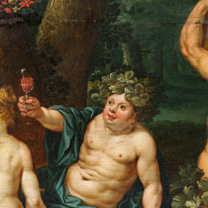 La Festa Di Bacco (Sine Cerere Et Baccho Friget Venus) Jan Brueghel the Younger jby36 quadro stampato su tela