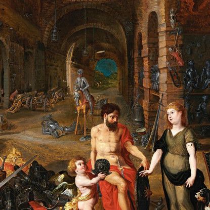 Venere Alla Fucina Di Vulcano Jan Brueghel the Younger jby44 quadro stampato su tela