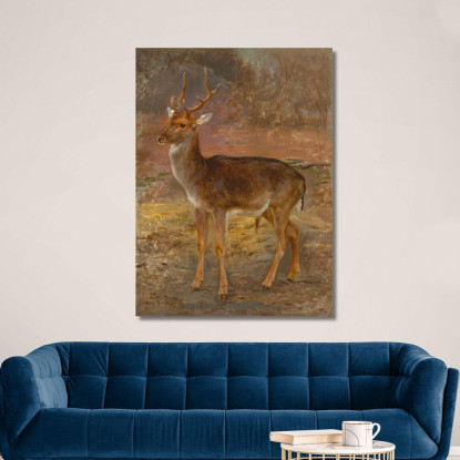 Cerf Rosa Bonheur rbn10 quadro stampato su tela