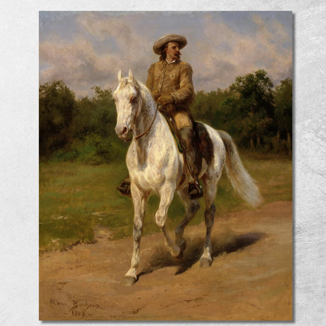 Colonnello William F. Cody (Buffalo Bill) Rosa Bonheur rbn12 quadro stampato su tela Colonnello William F. Cody (Buffalo Bill) Rosa Bonheur rbn12 quadro stampato su tela