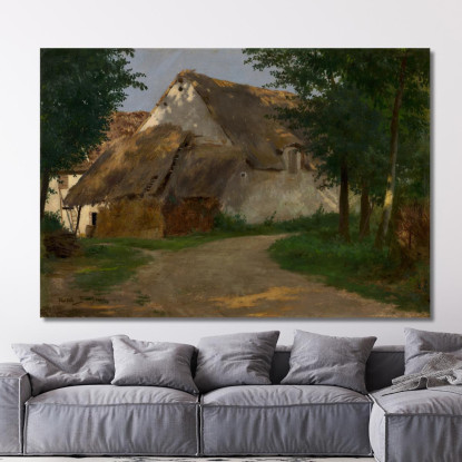 La Fattoria All'Ingresso Del Bosco Rosa Bonheur rbn45 quadro stampato su tela