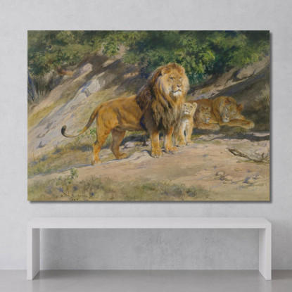 Il Re Osserva Rosa Bonheur rbn48 quadro stampato su tela