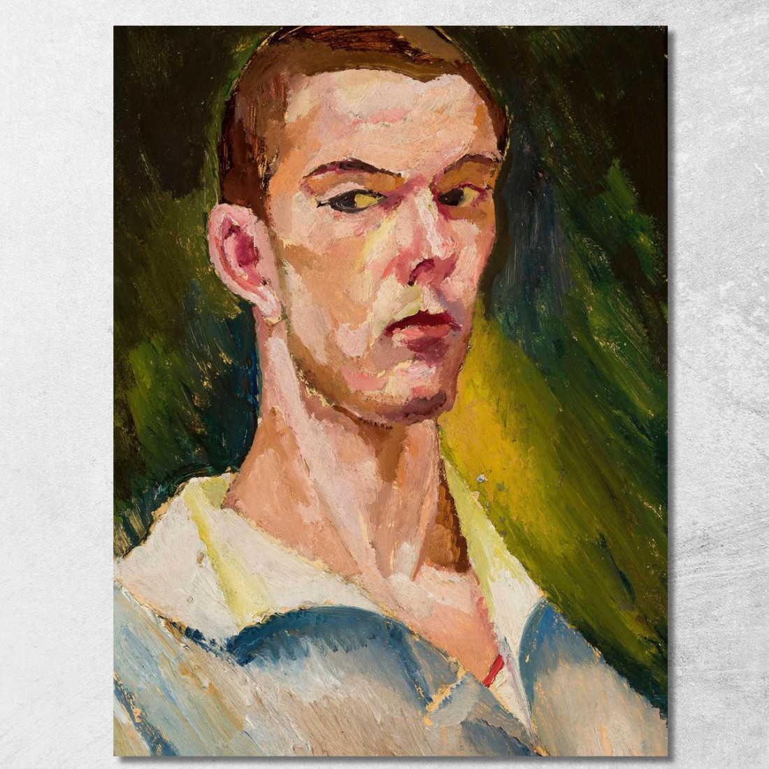 Autoritratto Cubista Zygmunt Waliszewski zwl10 quadro stampato su tela Autoritratto Cubista Zygmunt Waliszewski zwl10 quadro stampato su tela