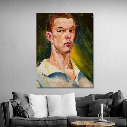 Autoritratto Cubista Zygmunt Waliszewski zwl10 quadro stampato su tela