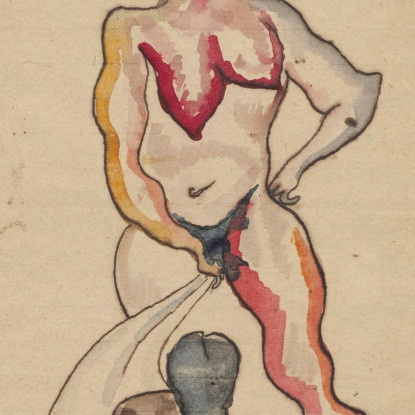 Composizione Figurativa Zygmunt Waliszewski zwl15 quadro stampato su tela