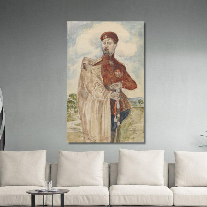 Ritratto Del Cognato Dell'Artista Kirill Zdanevich Zygmunt Waliszewski zwl35 quadro stampato su tela