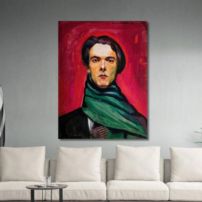 Autoritratto 3 Zygmunt Waliszewski zwl40 quadro stampato su tela