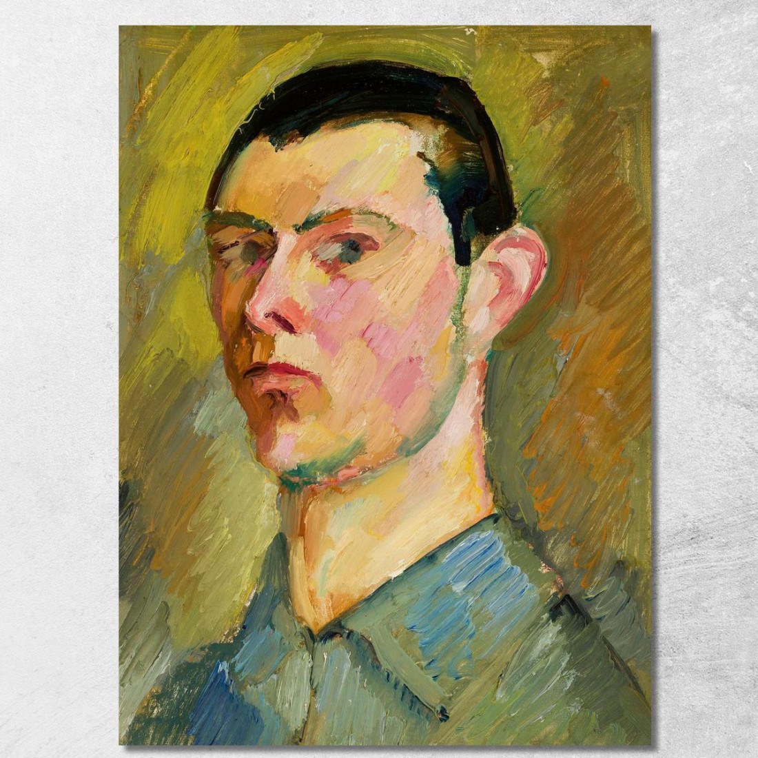 Autoritratto Zygmunt Waliszewski zwl42 quadro stampato su tela Autoritratto Zygmunt Waliszewski zwl42 quadro stampato su tela