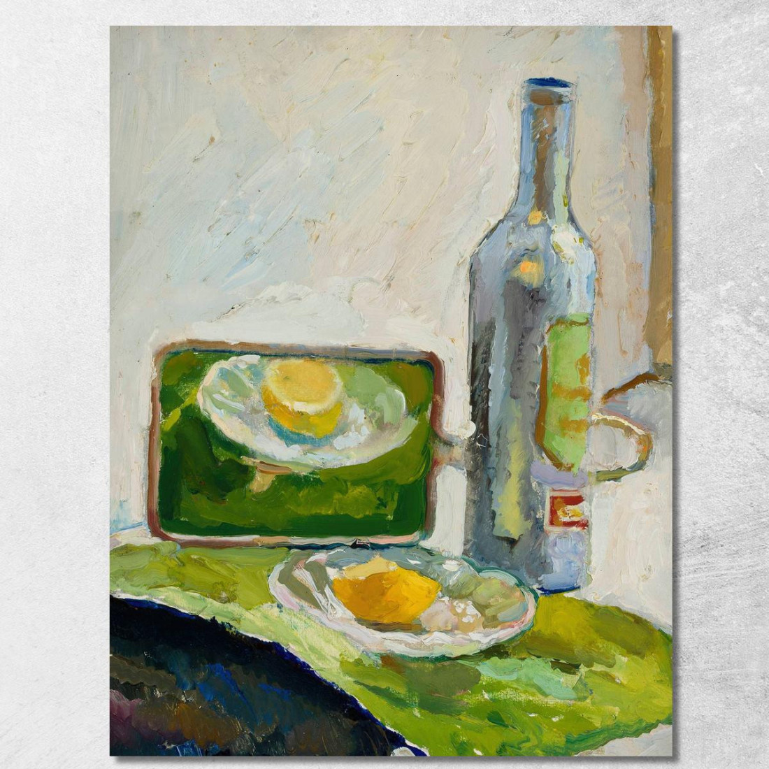 Natura Morta Con Bottiglia Zygmunt Waliszewski zwl48 quadro stampato su tela Natura Morta Con Bottiglia Zygmunt Waliszewski zwl48 quadro stampato su tela