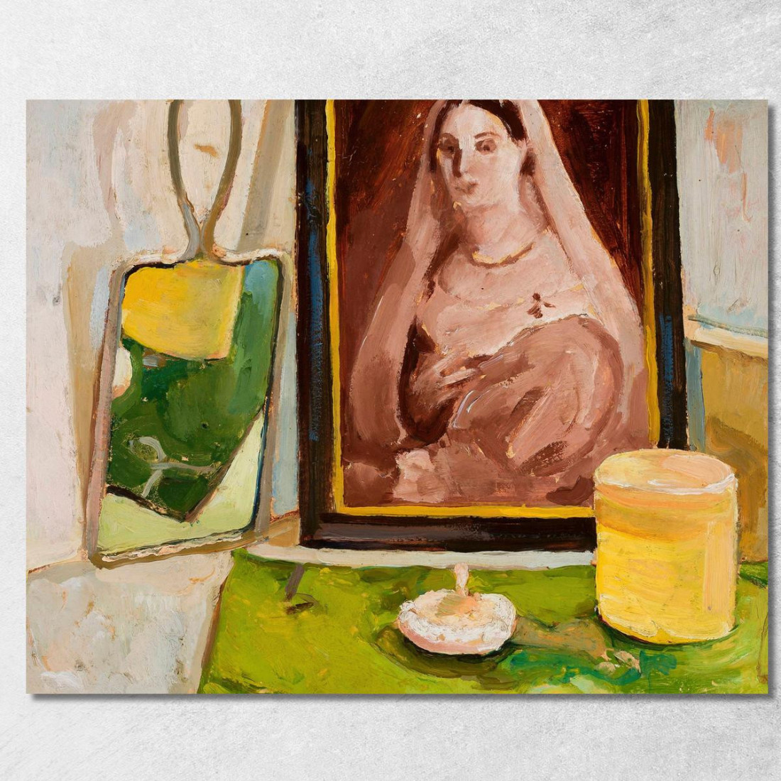 Natura Morta Con Ritratto Zygmunt Waliszewski zwl50 quadro stampato su tela Natura Morta Con Ritratto Zygmunt Waliszewski zwl50 quadro stampato su tela