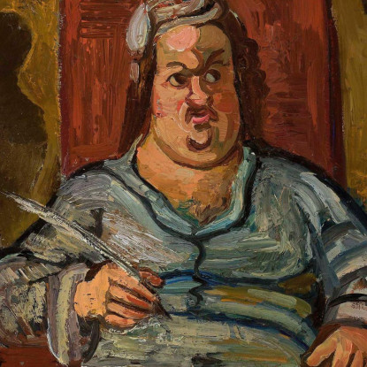 Nudo Viola Zygmunt Waliszewski zwl56 quadro stampato su tela