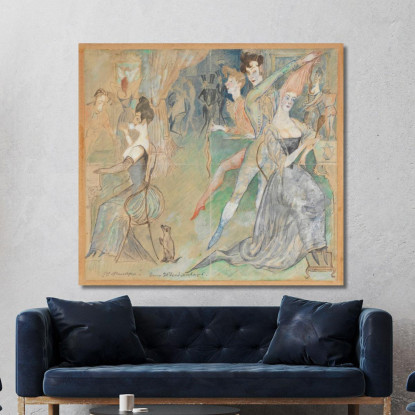 Dal Barbiere Zygmunt Waliszewski zwl57 quadro stampato su tela