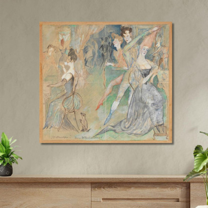 Dal Barbiere Zygmunt Waliszewski zwl57 quadro stampato su tela