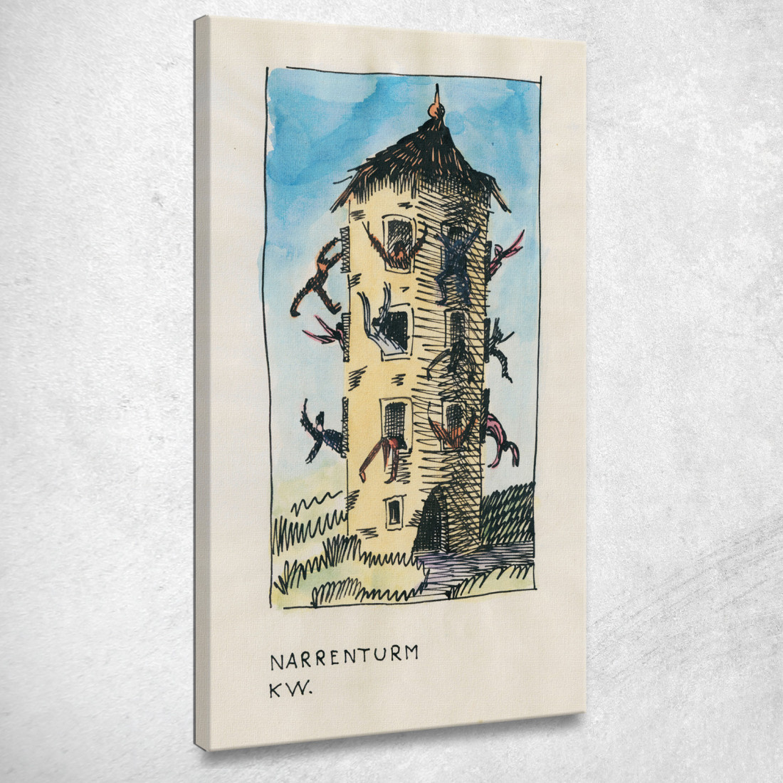 Torre Dello Sciocco Karl Wiener kwn370 quadro stampato su tela Torre Dello Sciocco Karl Wiener kwn370 quadro stampato su tela