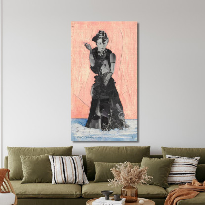 Collage Senza Titolo Karl Wiener kwn489 quadro stampato su tela