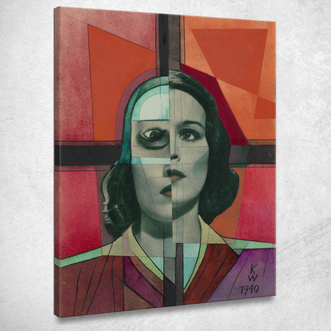Collage Ii Senza Titolo Da I 150 Fogli Karl Wiener kwn494 quadro stampato su tela Collage Ii Senza Titolo Da I 150 Fogli Karl Wiener kwn494 quadro stampato su tela