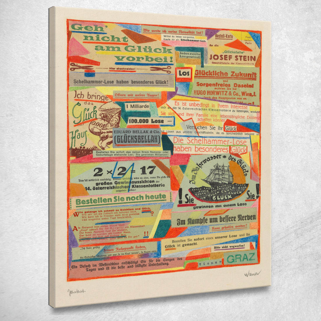 Manifesto Karl Wiener kwn630 quadro stampato su tela Manifesto Karl Wiener kwn630 quadro stampato su tela