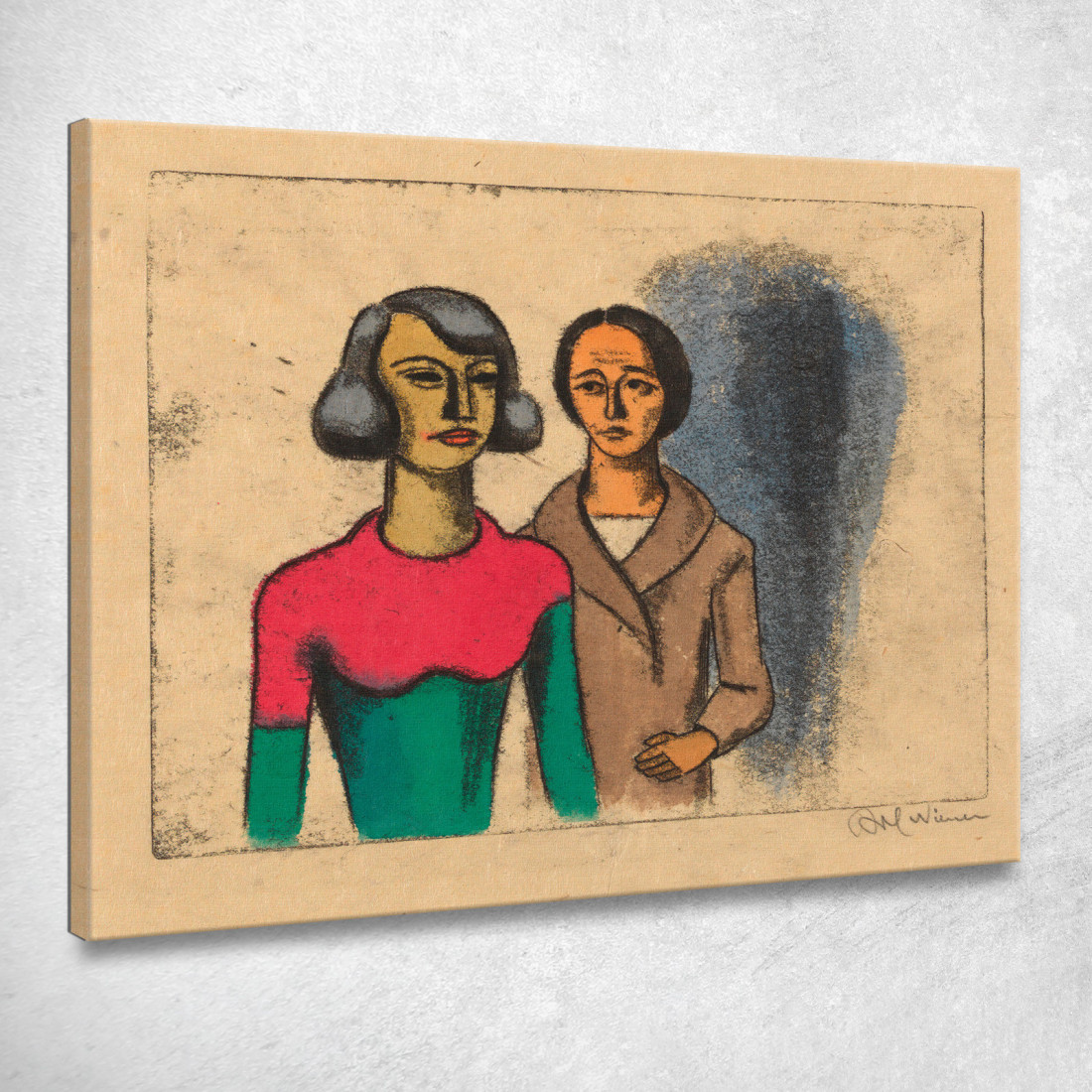 Sorelle Karl Wiener kwn653 quadro stampato su tela Sorelle Karl Wiener kwn653 quadro stampato su tela