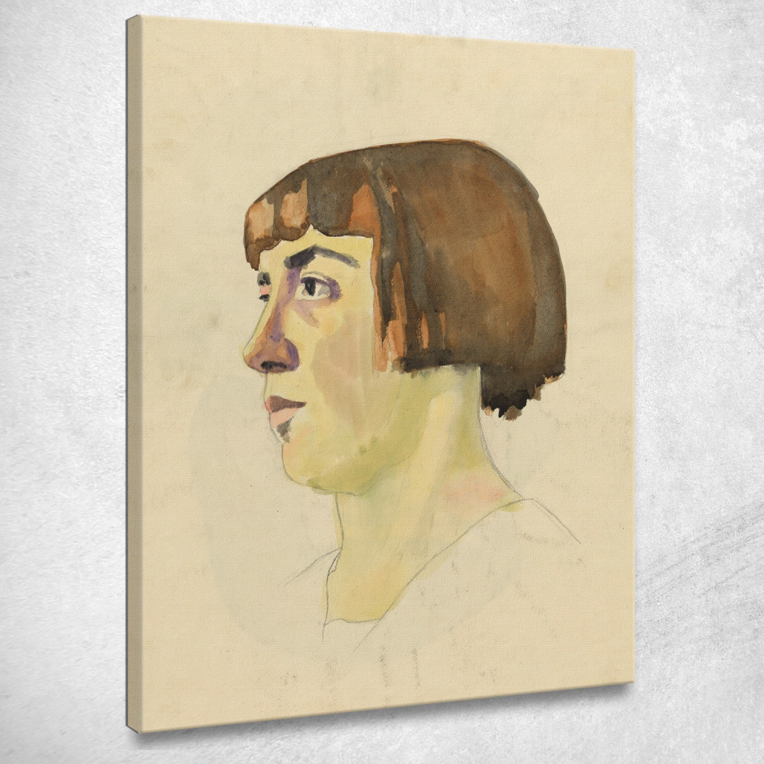 Ritratto Femminile Karl Wiener kwn768 quadro stampato su tela Ritratto Femminile Karl Wiener kwn768 quadro stampato su tela