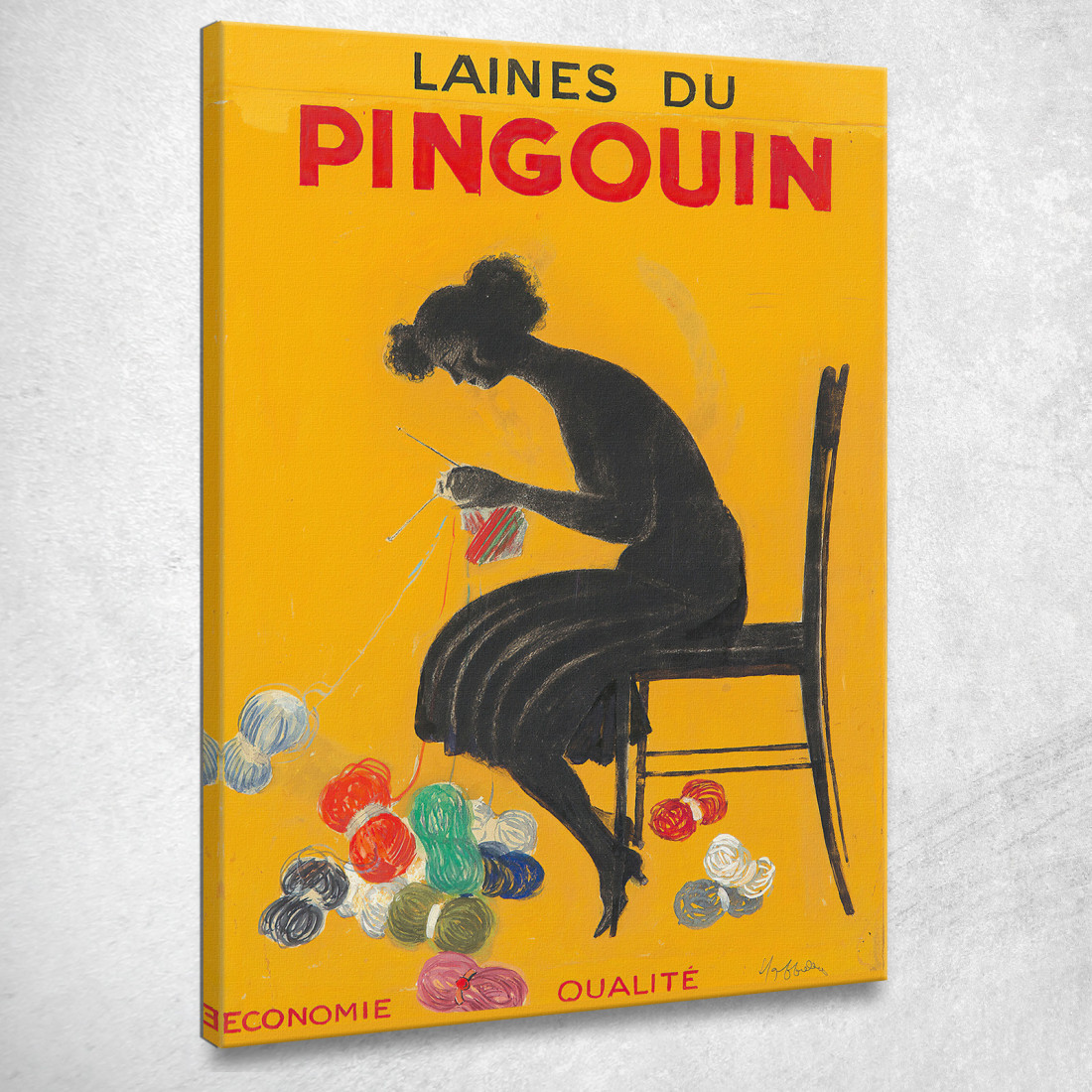 Lana Di Pinguino Leonetto Cappiello lcp62 quadro stampato su tela Lana Di Pinguino Leonetto Cappiello lcp62 quadro stampato su tela