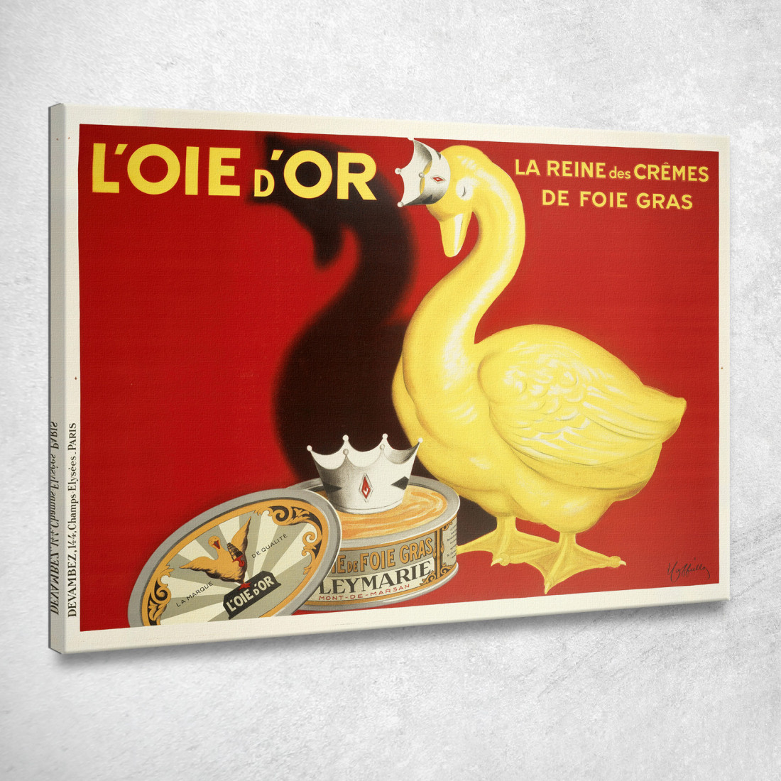 L'Oie D'Or Leonetto Cappiello lcp77 quadro stampato su tela L'Oie D'Or Leonetto Cappiello lcp77 quadro stampato su tela