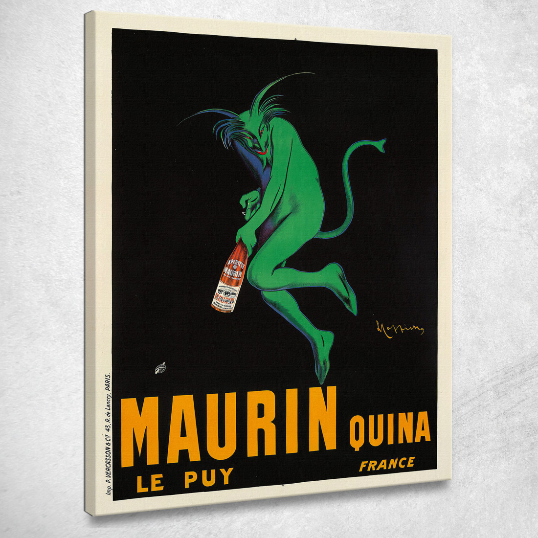 Maurin Quina Leonetto Cappiello lcp82 quadro stampato su tela Maurin Quina Leonetto Cappiello lcp82 quadro stampato su tela