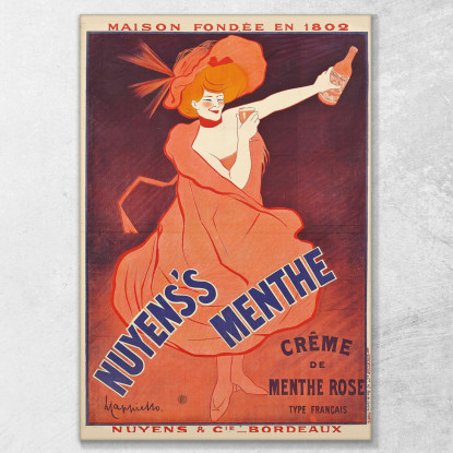 Menthe Di Nuyens Leonetto Cappiello lcp87 quadro stampato su tela