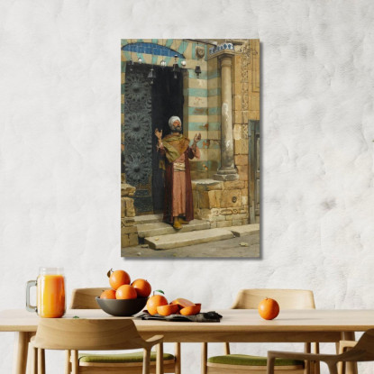 Alla Porta Della Moschea Ludwig Deutsch ldt8 quadro stampato su tela