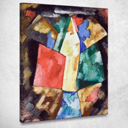 Astrazione Blu Giallo E Verde Marsden Hartley mhr2 quadro stampato su tela