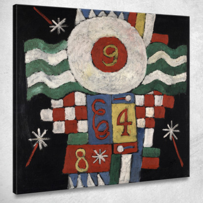 Raccolta Di Disegni Di Numeri E Lettere Marsden Hartley mhr7 quadro stampato su tela